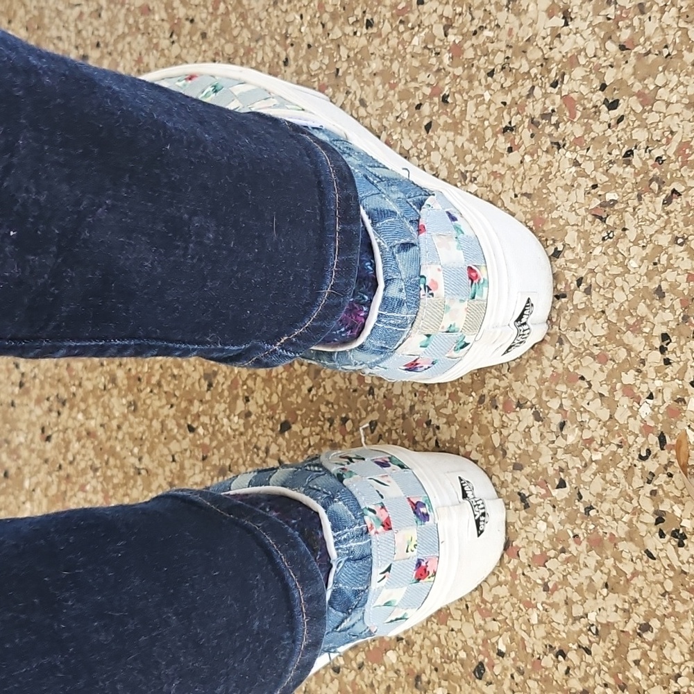 Vans Classic Slip-On Stackform Patchwork Woven De… - image 4